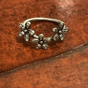 Authentic Pandora Ring DAZZLING DAISY FLOWER Sterling Silver Size 5